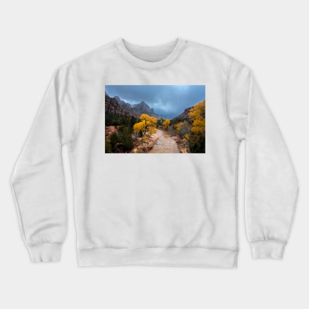 Zion National Park Crewneck Sweatshirt by dawn2dawn